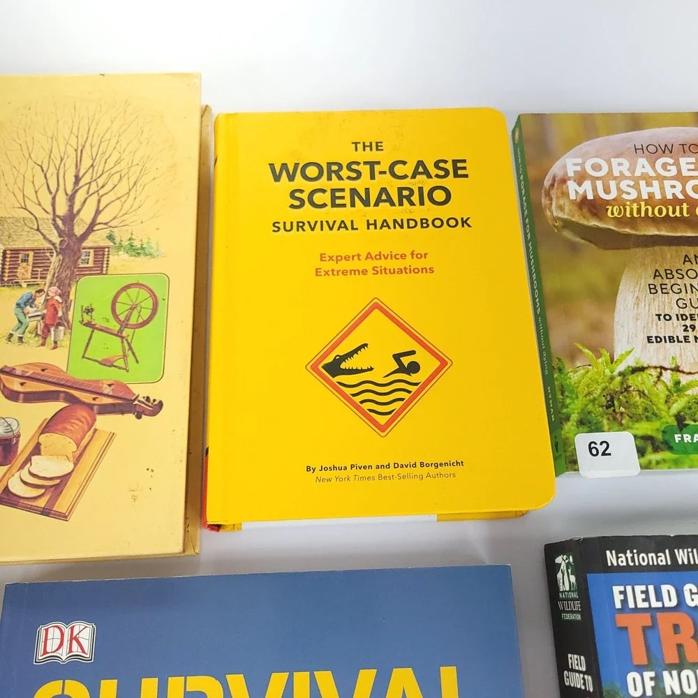 Lot 8 Prepper Books Homesteading Skills Off Grid Survival Canning Gardens Nature